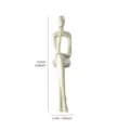 Elegant faux jade electroplated resin thinker figurine for creative home decor, height 21.8cm - Imitation Jade Thinking Pose A / 21.8x4.3cm