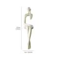 Modern creative jade-like resin thinker figurine sculpture for elegant home decoration - Imitation Jade Listening Pose B / 22.2x5.0cm