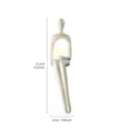 Abstract electroplated resin figurine home decor ornament 21.2cm height - Imitation Jade Holding Ball Pose C / 21.2x4.7cm