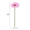 Realistische künstliche rosa Gerbera-Gänseblümchen mit 30 cm Höhe und 11 cm Kopfdurchmesser - 1 Stück / Rosa