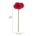 Künstliche rote Margerite 30cm Stiel für Haus und Hochzeit Party Vasendekoration - 1 Stück / Rot