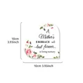 Heart-shaped acrylic plaque for Mother's Day with floral design and loving text - Mother's Day Memorial Style / 10x10cm
