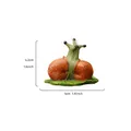 Miniature cartoon resin snail figurine for outdoor garden landscape decor 5x4.2cm size - Couple Snail Style