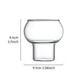 Hitzebeständiges transparentes Glas in Kürbisform für Bier und Whisky mit Maßangaben - 51-100ML / Flaschenkürbis Form (Einzelwandig) / Transparent