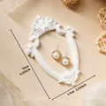 Vintage witte Europese stijl reliëf frame wanddecoratie afmetingen 11 cm bij 7,7 cm - Prop C / Klein (11cmx7.7cm) / Wit