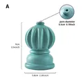 Base de mástil de bandera de escritorio turquesa, poro de 0,5cm - Forma de Calabaza (A) / Azul