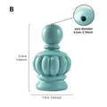 Soporte de mástil de bandera azul con forma de calabaza y dimensiones de 12,5 cm - Forma de Jarrón (B) / Azul