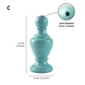 Base de mástil en forma de jarra verde azulado con poro de 0,5 cm - Forma de Jarra (C) / Azul