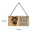 Decorative wooden sign featuring a German Shepherd dog for pet lovers home wall decor - German Shepherd
