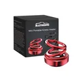 Professional Rayhong mini portable kinetic heater in metallic red for car solar heating - Red