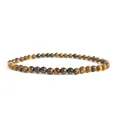 Macro-weergave van een 4mm natuurlijke tijgeroog kralenarmband voor sieradendetails - 4mm / Geel Tijgeroog (L199)