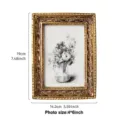 Detail view of ornate resin photo frame with dimensions 19x14.2cm for 4x6 inch photos. - 6-inch Inner Frame / Antique Color