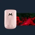 Vaste autoparfum met fluwelen rozengeur in een roze geribbelde houder variant item - Fluwelen Roos