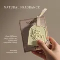 Osmanthus scented plaster car fragrance tablet with embossed flower design and box - Osmanthus Fragrance