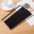 Varillas difusoras de fibra negra premium para aromaterapia de interior duradera y constante - 30cm / Negro
