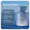 Sunny Ocean scent car aromatherapy fragrance diffuser in blue frosted bottle, 150ml - Star Encounter Series / Sunny Ocean