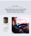 Cologne scented car air freshener with wood grain lid and 160ml clear glass bottle - Time Series / Cologne