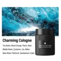 Car solid balm in Charming Cologne scent with refreshing ice cave background - Charm Cologne