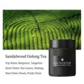 Black ribbed car aromatherapy solid balm with sandalwood oolong tea fragrance notes - Sandalwood Oolong Tea