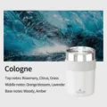 Weißer zylindrischer Auto-Aroma-Fester Balsam mit frischen Cologne-Duftnoten für den Innenraum - Kölnisch Wasser / Weiß