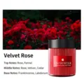 Luxury Velvet Rose car solid perfume balm featuring aromatic rose and cedar wood scent notes - Velvet Rose