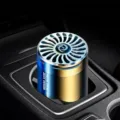 Auto-Lufterfrischer mit Kölnisch-Wasser-Duft und einem blau-goldenen Metall-Farbverlauf - Plastikflasche--Cologne (Stark)
