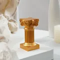 Elegant golden Nordic style miniature Roman column for desktop decor and photography props - Small (6.8x3.3cm) / Gold
