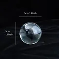 Transparente Kristallkugel 5cm für Fotografie und Magie auf luxuriösem schwarzem Samt - Kristallkugel M
