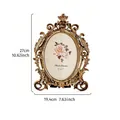 Cadre photo ovale en résine de style vintage européen doré pour photos de 5x7 pouces - 7 Pouces (Intérieur 12.5x18cm) / Or antique