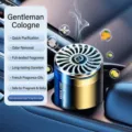 Hochwertiger metallischer Auto-Lufterfrischer mit festem Gentleman-Cologne-Parfüm - Kölnisch Wasser