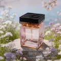 Pink glass automatic fragrance diffuser with ambient light, cherry blossom scent notes - Cherry Avenue / 500ml