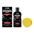 Car interior plastic restorer paste set with sponge for automotive trim care and shine - 200g + Sponge * 1
