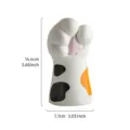 Détail de l'ornement en résine patte de chat montrant 14,4 cm de haut et 7,7 cm de large - Style de Patte Calicot (B)