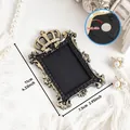 Vintage European mini black and gold crown magnetic photo frame 11x7.5cm - Crown Rectangle Style (A67) / 11x7.5cm