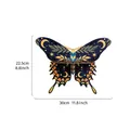 Wooden butterfly wall shelf celestial moon star print home decor storage board 30x22.5cm - Celestial Butterfly Style