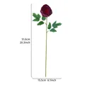 Elegante dunkelrote simulierte Pfingstrose aus Stoff 51,6cm Höhe für Heimdekoration - Dunkellila