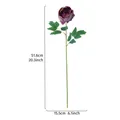 Künstlicher lila Pfingstrosenzweig aus Stoff 51,6cm hoch für diese SKU-Variante - Hellviolett
