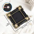 Vintage European style black and gold magnetic photo frame with 12x12cm dimensions - Large European Square Style (A55)