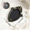 Vintage European black and gold magnetic photo frame mini shield wall decor 11x7.7cm - Shield Shape Vintage Style (A57)
