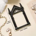 Vintage black gothic window frame photography prop with specific 10cm x 6.5cm size. - Prop Style I (道具I-黑)