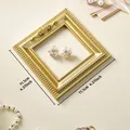 Cadre décoratif vintage doré de style nordique accessoire photo dimensions 11,1 cm carré - Prop j-gold