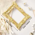 Petit cadre décoratif vintage doré baroque pour accessoires de photographie 11x8,8cm - A82 props-gold
