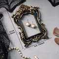 Vintage black and gold ornate decorative frame photography prop measuring 13.1x9cm - European Baroque Style (Prop B) / 13.1x9cm / Black & Gold