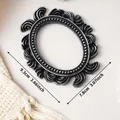 Vintage black silver resin photo frame with embossed scroll design 9.3x7.8cm SKU variant - 9.3x7.8cm