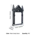 Cadre décoratif noir de style gothique pour accessoires photo et affichage de cartes - Arche Gothique (A63)