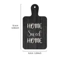 Plaque décorative en bois noir avec texte 'HOME Sweet HOME' et dimensions précises - Style Home Sweet Home / 1 Pièce