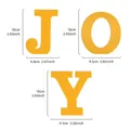 Decorative mirror PVC JOY letters for home ornament, 10cm height with detailed sizes - Mirror JOY Letters / Gold