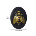 Vintage resin bee relief wall hanging decor with 20x15cm dimensions measurement - Bee (Oval) / Rainbow