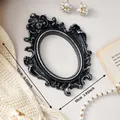Mini cadre photo gothique vintage noir et argent vieilli pour photographie de bijoux - 13.0x10.0cm