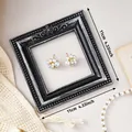 Petit cadre photo de style gothique noir et argent vieilli pour photos de bijoux - 11.0x11.0cm